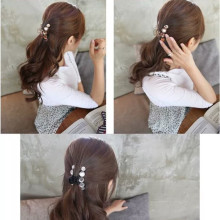 0388婉美饰品跨境货源韩版女生百搭水晶抓夹女生中号大号发量