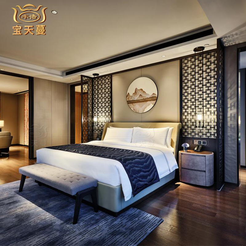 Modern style boutique hotel room model room furniture apartment full set of furniture manufacturers to map
