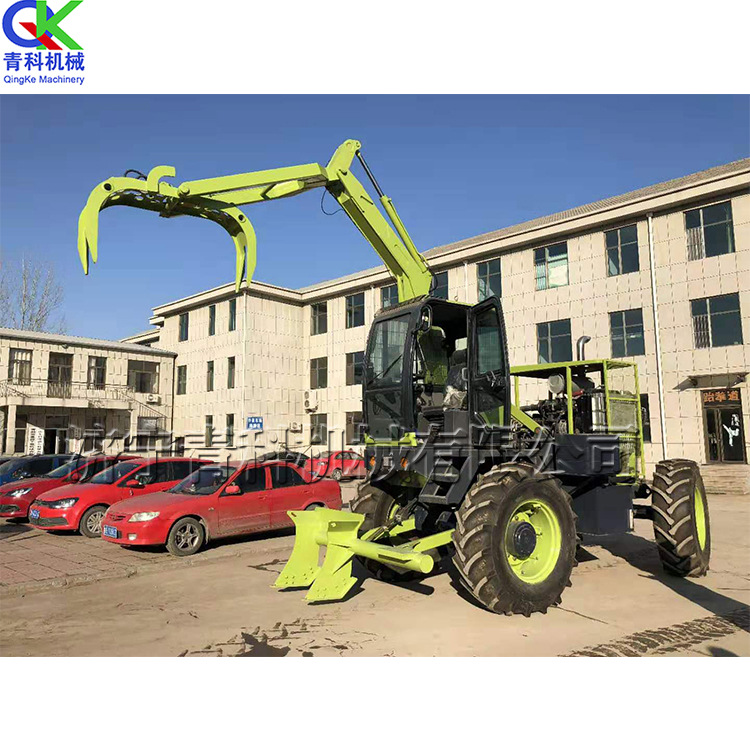 厂家直销甘蔗装载机 液压行走甘蔗装卸车 360度旋转抓木机