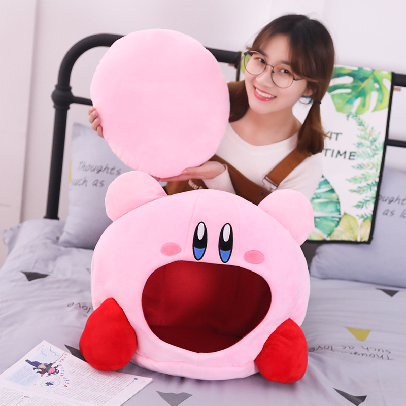 Star cartoon game peripheral suction nap head cover pillow pink hat plush toy cat nest