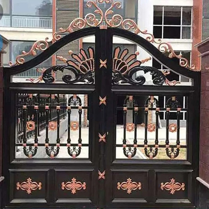 Manufacturer Supplies Aluminum Alloy Art Gate, Community Courtyard Gate, Villa Aluminum Art Door, Novel Style, Anti-Theft Door Manufacturer Supplies Aluminum Alloy Art Gate, Community Courtyard Gate, Villa Aluminum Art Door, Novel Style, Anti-Theft Door