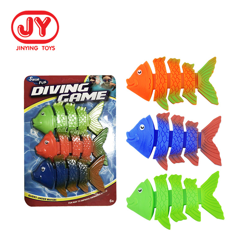 Amazon suministro de juguetes de buceo juguetes para niños Piscina buceo hueso de pescado jugando Juguetes De Agua fábrica al por mayor