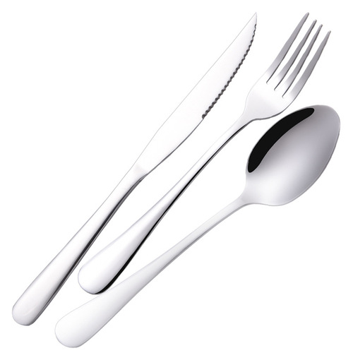 1010 series stainless steel spoon 304 Western steak knife, fork and spoon gift set hotel tableware long handle ice spoon