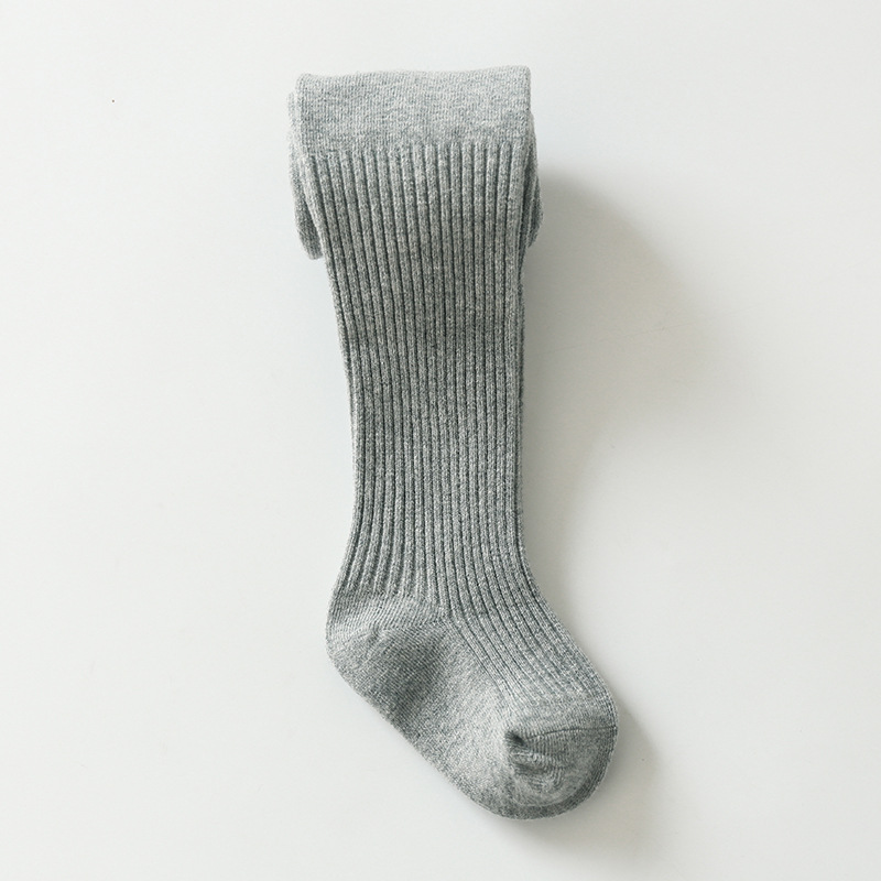 Pantimedias para niños bebé doble aguja pantimedias algodón peinado anti-pilling cosido a mano otoño cordón polainas