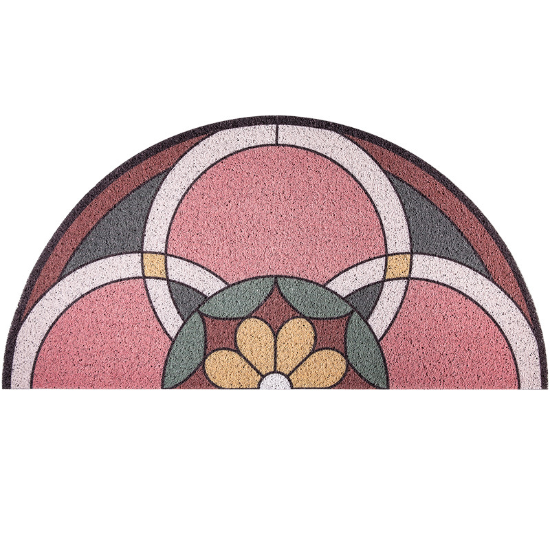 Estilo Europeo semicírculo puerta Mat eliminación de polvo de alambre anillo puerta Mat puerta de entrada Mat casa puerta alfombra entrega