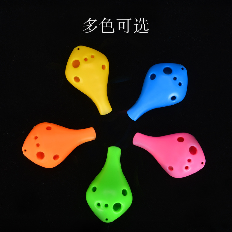 Seis agujeros Ocarina Alto agudos de plástico AC entrada de estudiantes Ocarina 6 hoyos Alto AC tuning Ocarina fábrica al por mayor