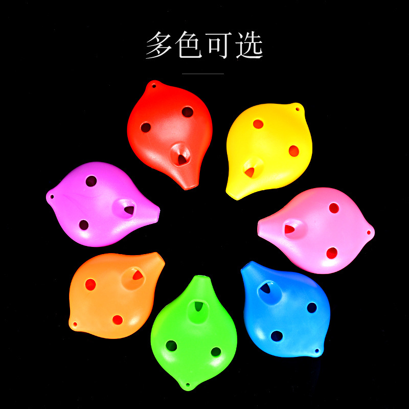 Seis agujeros Ocarina Alto agudos de plástico AC entrada de estudiantes Ocarina 6 hoyos Alto AC tuning Ocarina fábrica al por mayor