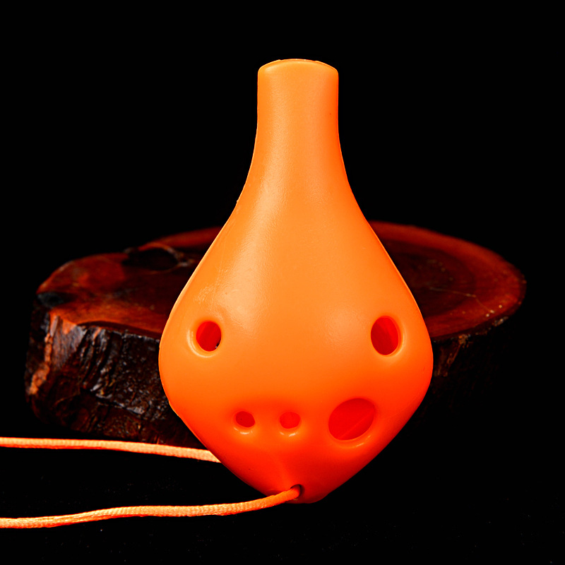 Seis agujeros Ocarina Alto agudos de plástico AC entrada de estudiantes Ocarina 6 hoyos Alto AC tuning Ocarina fábrica al por mayor