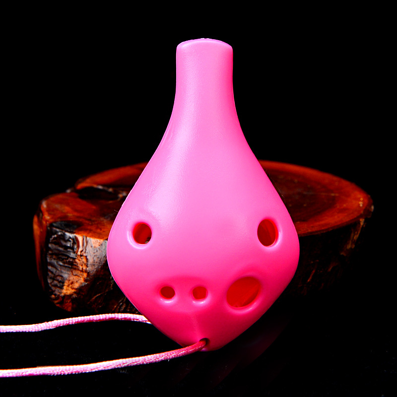 Seis agujeros Ocarina Alto agudos de plástico AC entrada de estudiantes Ocarina 6 hoyos Alto AC tuning Ocarina fábrica al por mayor