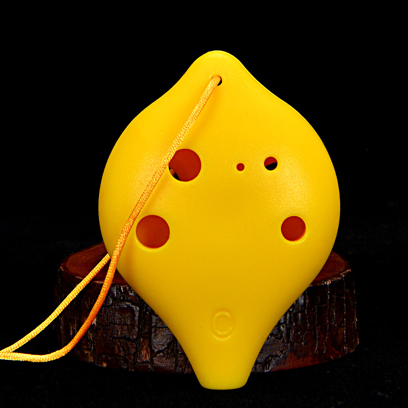 Seis agujeros Ocarina Alto agudos de plástico AC entrada de estudiantes Ocarina 6 hoyos Alto AC tuning Ocarina fábrica al por mayor