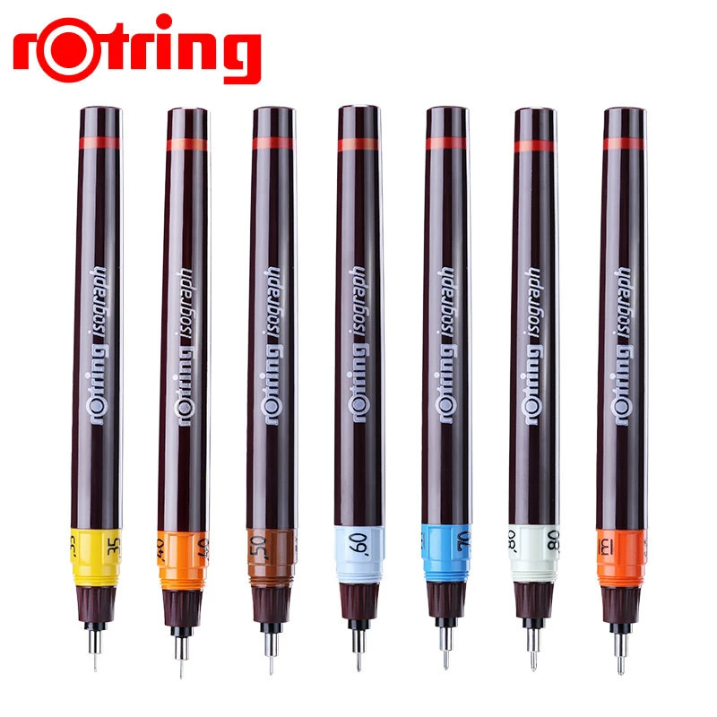 Германия Rotring Красное кольцо Красное кольцо Рисование ручка, канала подается вода, добавление чернил, игла трубка