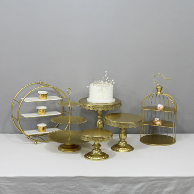 Decoración de mesa postre boda traje creativo Europeo placa pastel cumpleaños comida fría té soporte exhibición