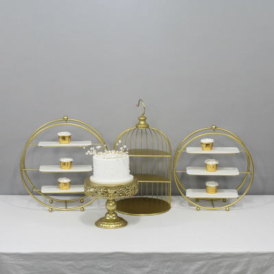 Decoración de mesa postre boda traje creativo Europeo placa pastel cumpleaños comida fría té soporte exhibición