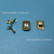 智能补光灯电池片弹片 磷青铜正负极导电铜片焊接触片五金冲压件