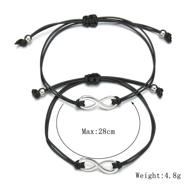 Fashionable retro woven adjustable universal bracelet for men and…