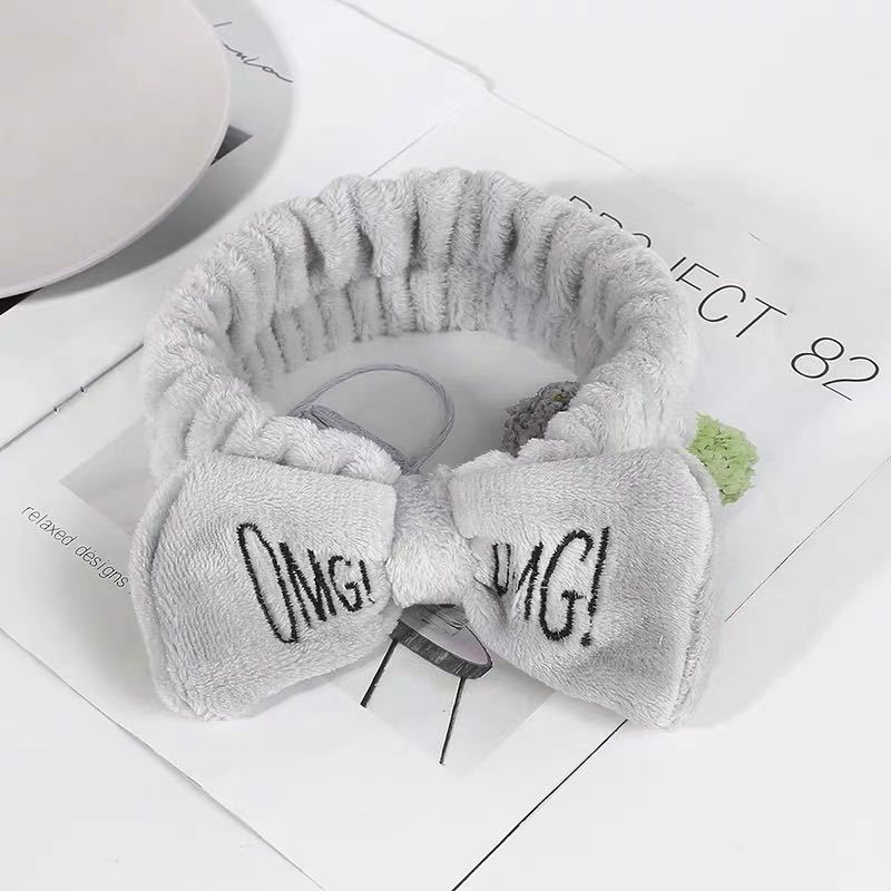 Directo de fábrica creativa carta OMG banda para el cabello arco femenino lavado de cara máscara de maquillaje diadema accesorios para el cabello al por mayor