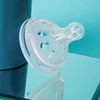 Children's silica gel matte pacifier, anti-colic feeding bottle for breastfeeding, wide neck