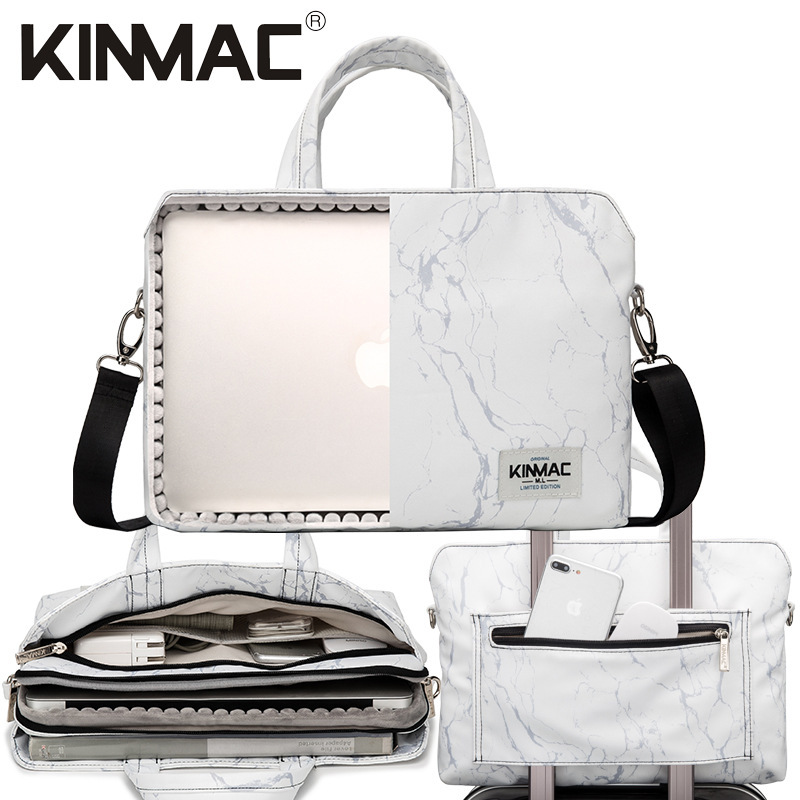 Kinmac European and American Fashion Shockproof Laptop Tablet Portable Shoulder Bag Business Briefcase Protective Cover Trendy Kinmac European and American Fashion Shockproof Laptop Tablet Portable Shoulder Bag Business Briefcase Protective Cover Trendy