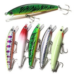 Rogue 120mm 7g Double Hook Floating Minnow Lure for Sea and Freshwater Bass, Perch Bait, Artificial Hard Baits