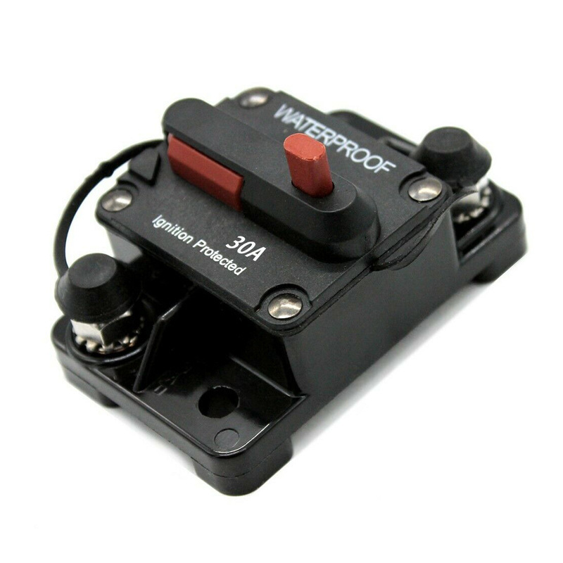 Car Overload Protector Manual Reset Fuse 30A-300A Audio Power Circuit Breaker