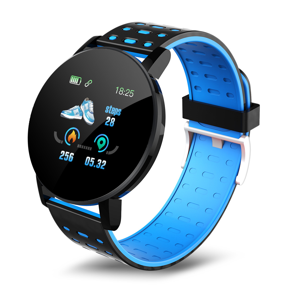 Pulsera Inteligente 119plus con Bluetooth, Monitor de Ritmo Cardíaco, Podómetro, Recordatorio de Llamadas e Información, Regalo, Fábrica, Deportes, Salud
