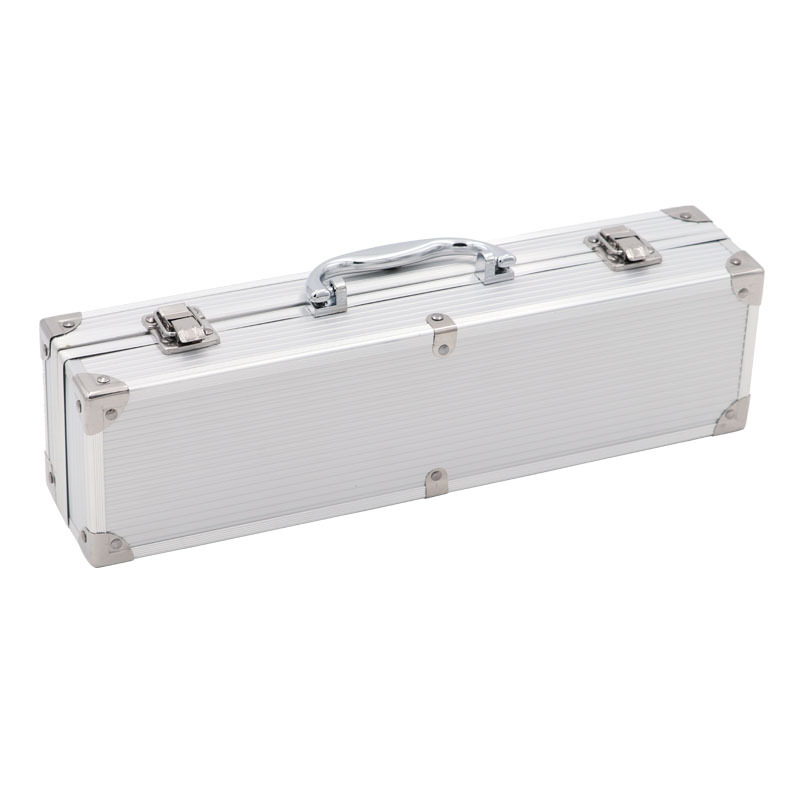 Acero inoxidable barbacoa herramientas de aluminio caja 3-Piece Set traje de barbacoa al aire libre barbacoa suministros 6-piece set Amazon