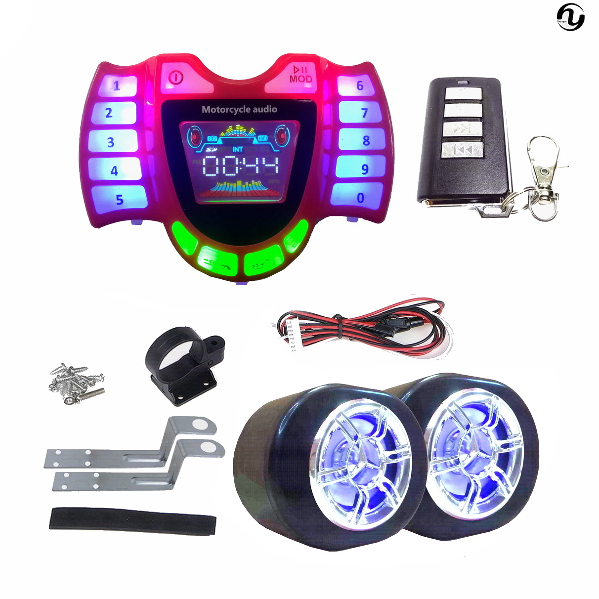 Direct Selling New Motorcycle Audio Bluetooth Mp3 Mobile Phone Fast Charging and Making Calls Anti-Theft Audio Waterproof