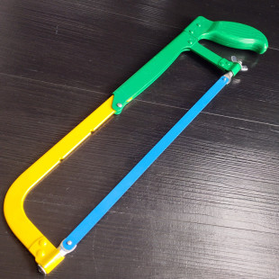 Chengtai plastic spray yellow green hacksaw frame movable adjustable Hacksaw bow woodworking saw frame labor-saving hand saw frame