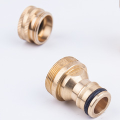 Basin connector M22 internal and external fine tooth conversion connector Brass washing machine faucet connector 2-piece set Factory direct sales