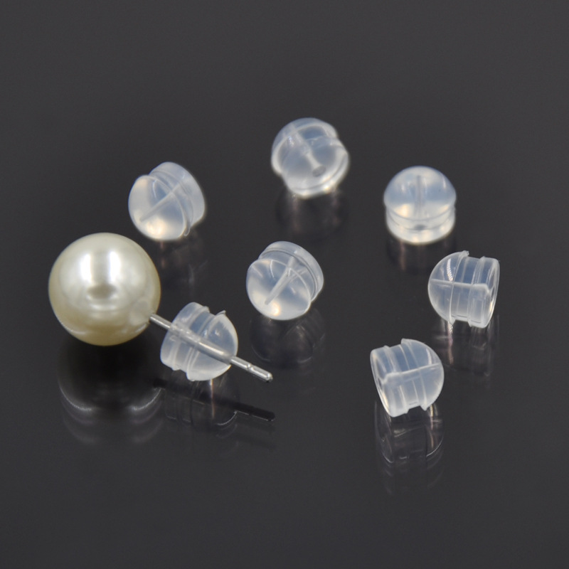 Japonés y coreano DIY accesorios de la joyería del oído de silicona transparente anillo de la oreja enchufe de plástico oído Stud plug de gama alta al por mayor