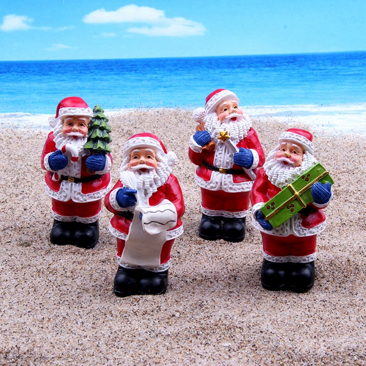 Смола украшения Дед Мороз психологический песок настольная игра психологический песок посуда микро пейзаж аксессуары Дед Мороз