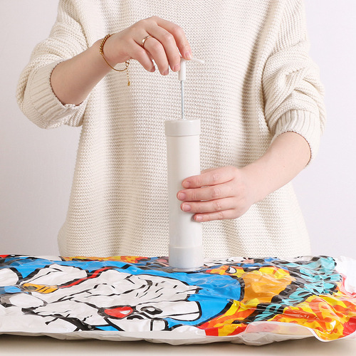 Air pump vacuum compression bag single tube air pump manual vacuum hand pump random color drop shipping