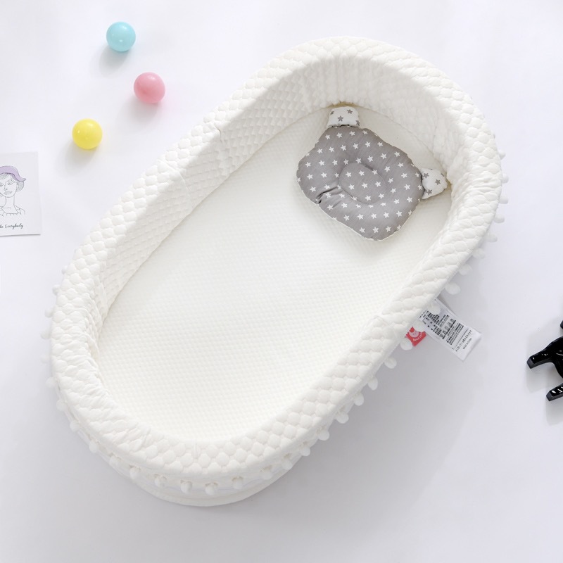 Transfronterizo nueva almohadilla de pañales cama de bebé cama media extraíble y lavable plegable cama de bebé portátil cama biónica a prueba de orina