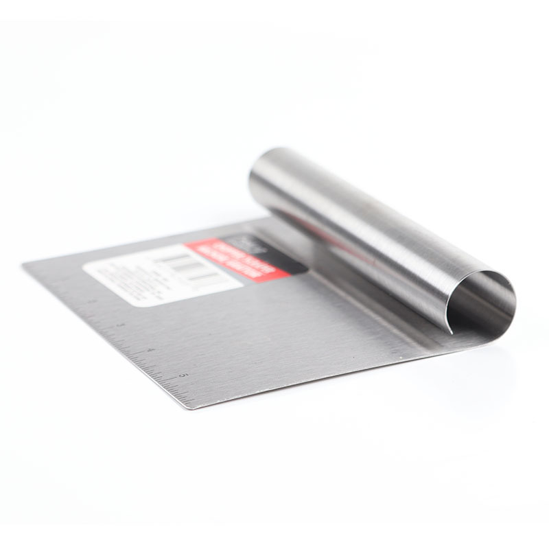 Grueso cortador de fideos de acero inoxidable escala regla cortador de harina leche empate azúcar pastelería de corte de una sola cara herramienta de cocina