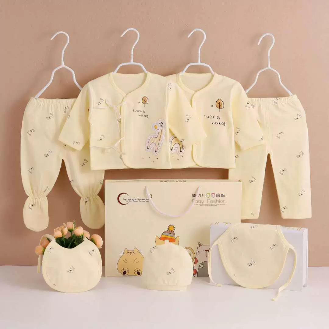Plastic children's set for new born, sweater, combed cotton