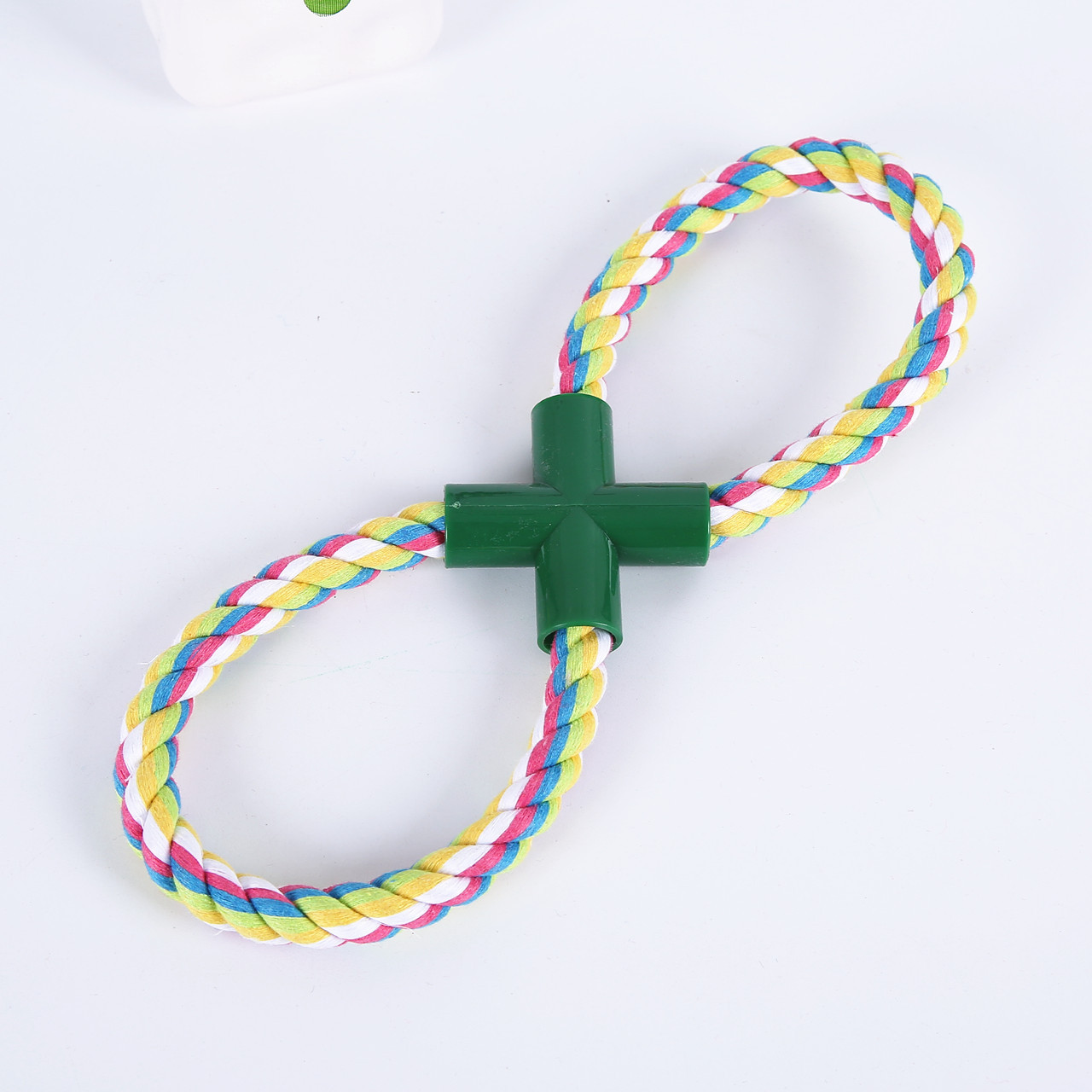 Perro de mascota 8 caracteres cuatro juguetes de nudo de cuerda de algodón tipo 8 juguetes molidores juguetes de mascota interactivos