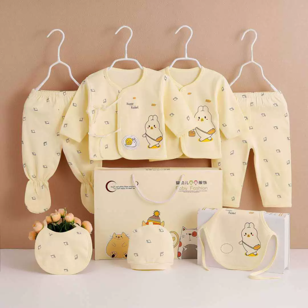 Plastic children's set for new born, sweater, combed cotton