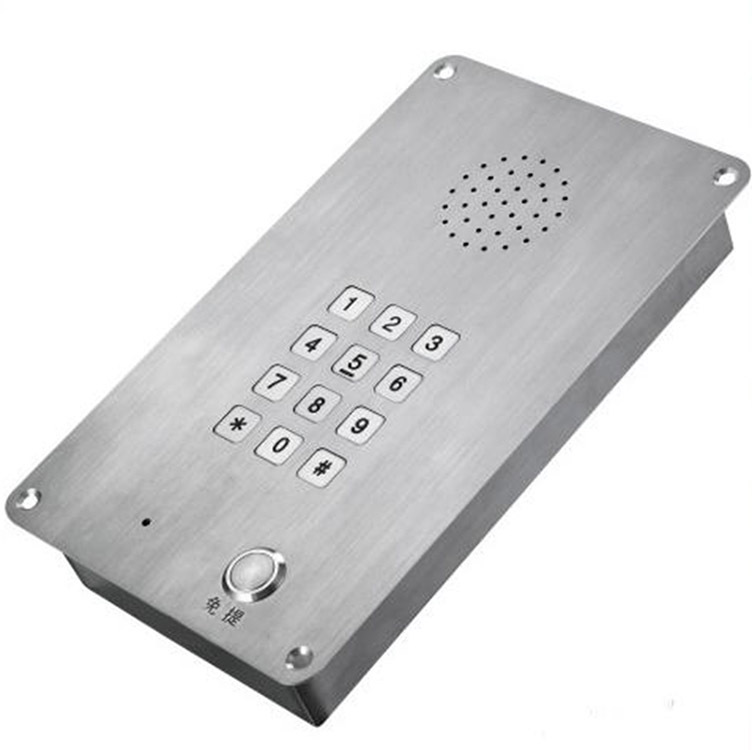 嵌入式轿厢电话机 仓库免提对讲电话机 洁净室不锈钢电话机厂家