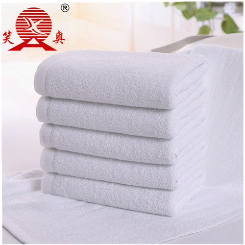 Factory direct sales wholesale home textile daily necessities hotel guest house absorbent face wash thickened 35*75 cotton white towel
