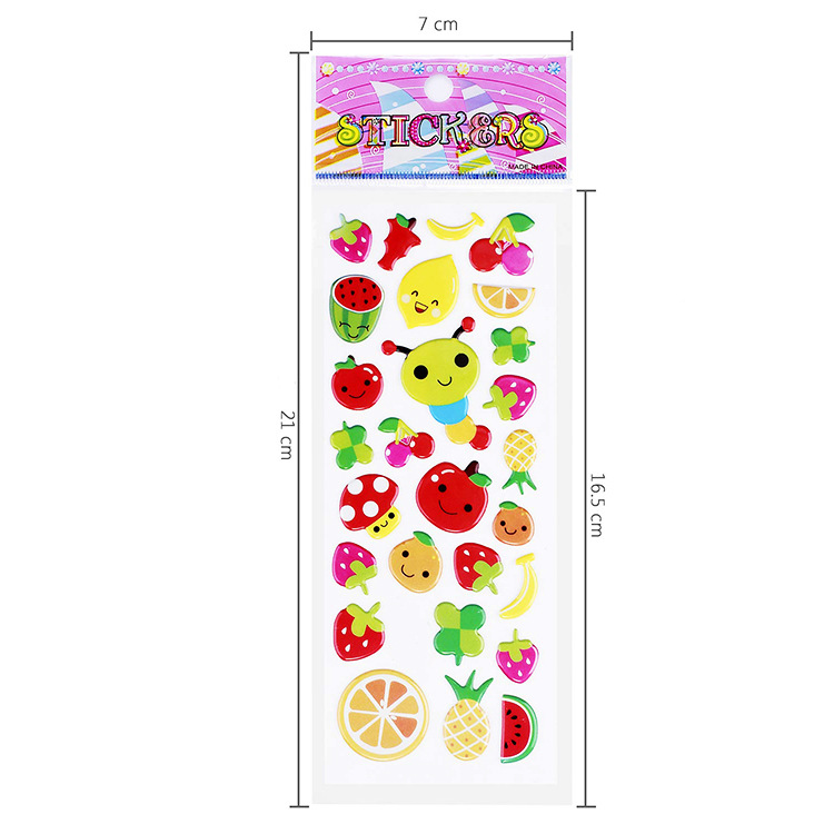 Pegatinas 3D de dibujos animados para niños, adhesivos de PVC populares en Amazon transfronterizo