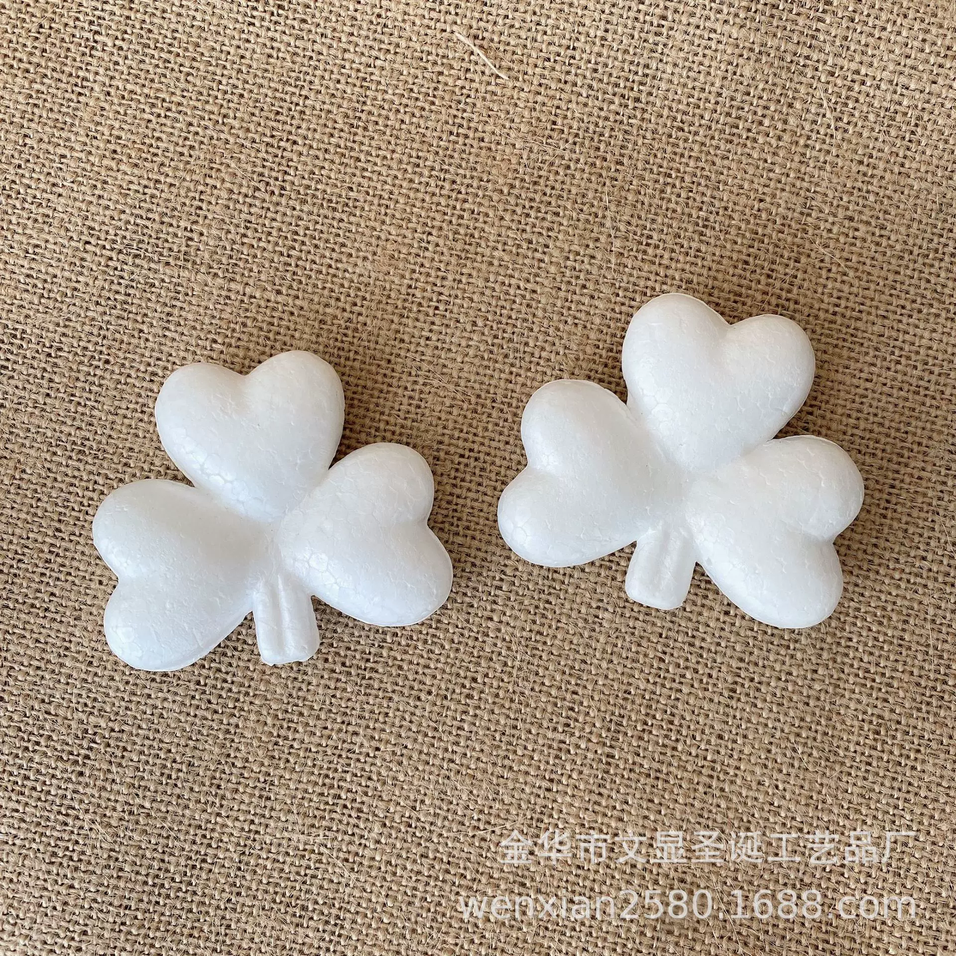 泡沫球 幸运草 保利龙三叶草8cm 手工DIY玩具彩绘 发箍装饰配件