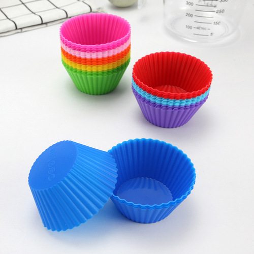 Baking muffin cup, round 7cm cake cup, small cake mold, multi-color baking cake mold, factory direct sale