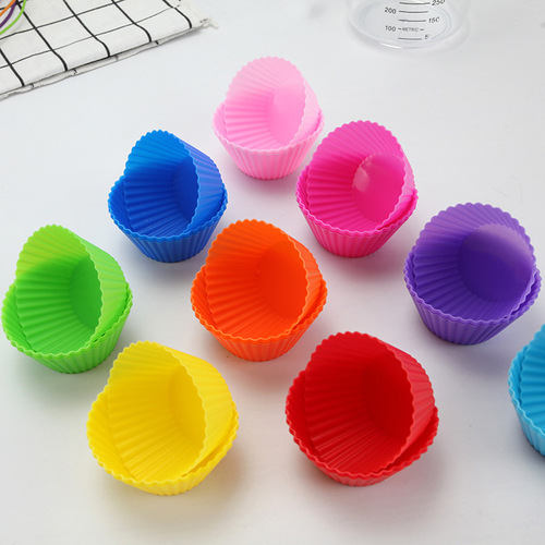 Baking muffin cup, round 7cm cake cup, small cake mold, multi-color baking cake mold, factory direct sale