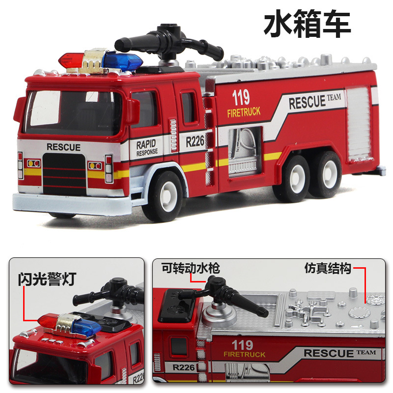 (no cambio de precio) camión de bomberos - caja - tanque de agua