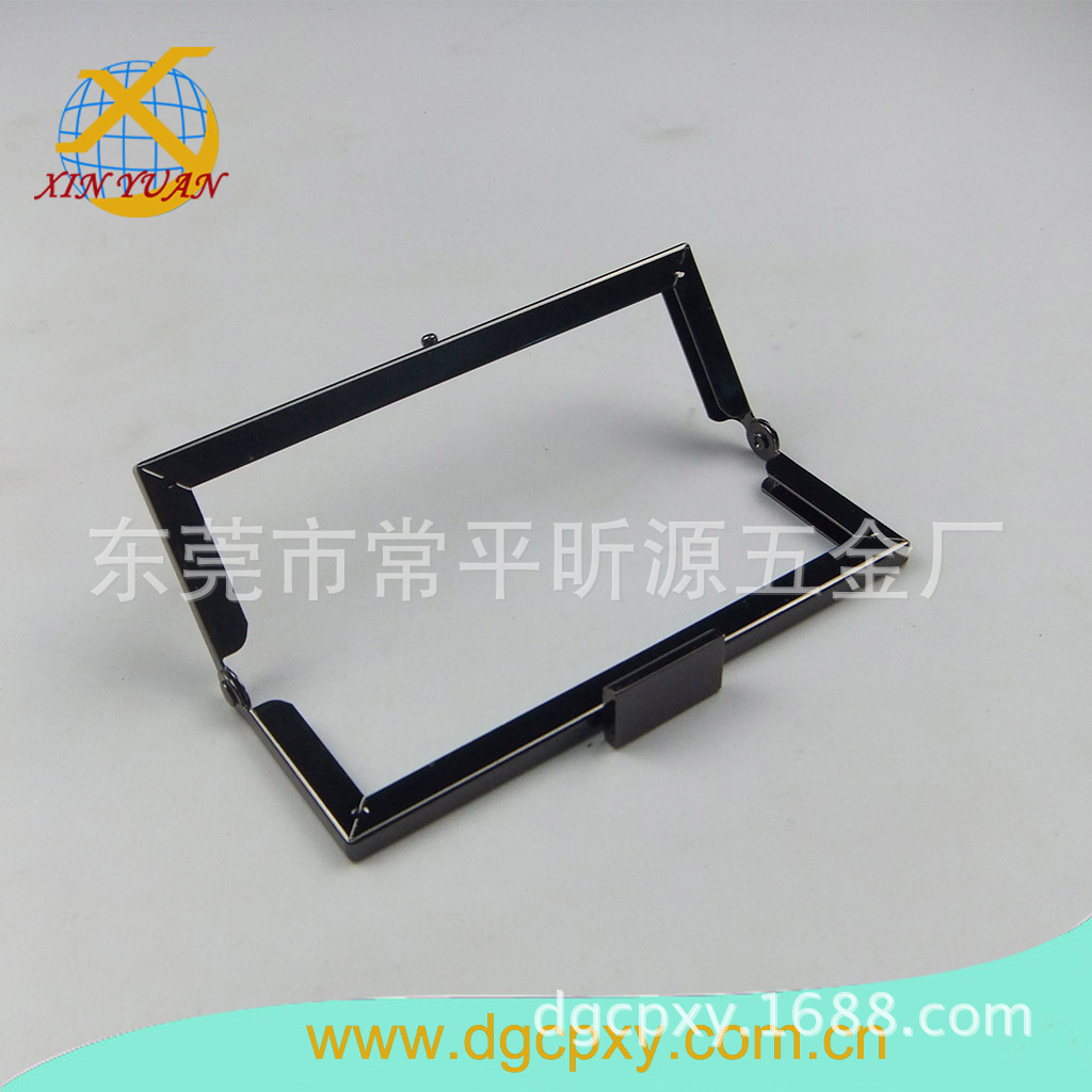 工厂直销铁夹,手袋五金配件，针孔圆角夹， 口金 口架