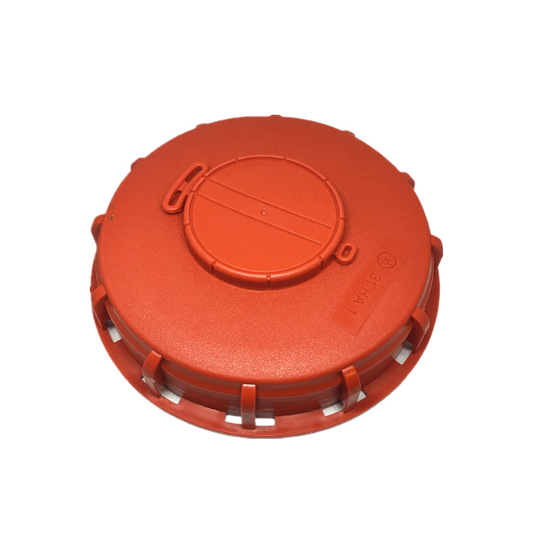 IBC Piezas de barril de tonelada Cubierta de barril de tonelada 16,3 cm con ventilación Cubierta de barril químico Cubierta de barril de tonelada Cubierta de plástico Cubierta de doble orificio DN150