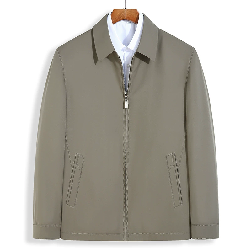 Куртка для папы с лацканами больших размеров, мужская куртка больших размеров для мужчин среднего и пожилого возраста, очень большая повседневная одежда для полных мужчин, деловой стиль