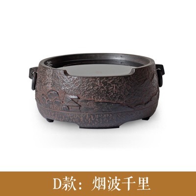 긴 yinzhai 오래된 바위 진흙 전기 세라믹 로-연기 파도 수천 마일