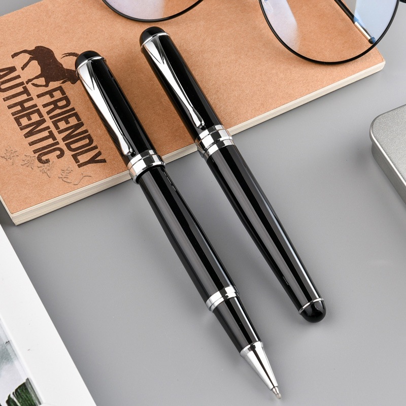Wholesale Black Metal Ball Pen Signature Pen Business Creative Advertising Pen Gift Pen Water Pen Can Add LOGO