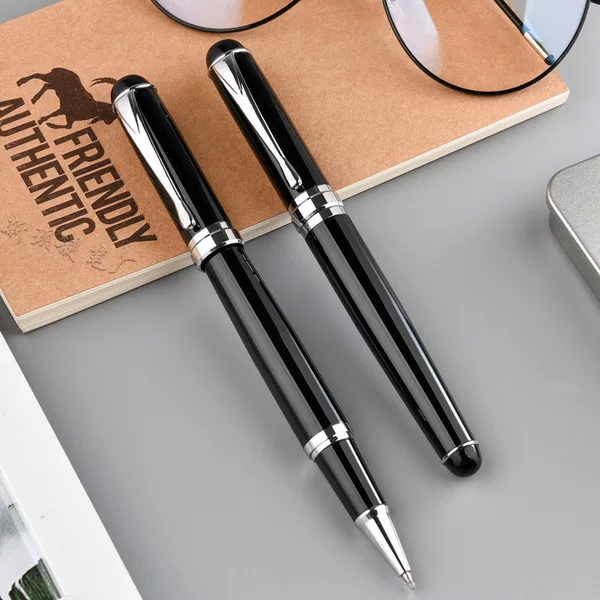 Wholesale Black Metal Ball Pen Signature Pen Business Creative Advertising Pen Gift Pen Water Pen Can Add LOGO